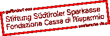 Stiftung Südtiroler Sparkasse Fondazione Cassa di Risparmo
